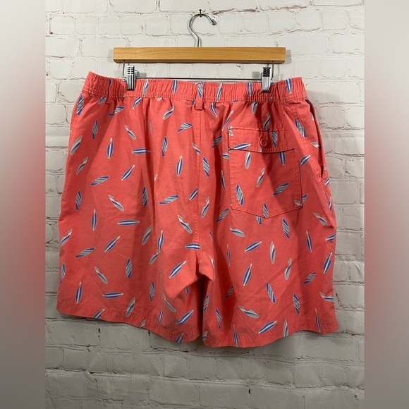 Tackle & Tides Shorts Mens Size XXL Coral Blue Surfboard Print Shorts - Picture 2 of 7